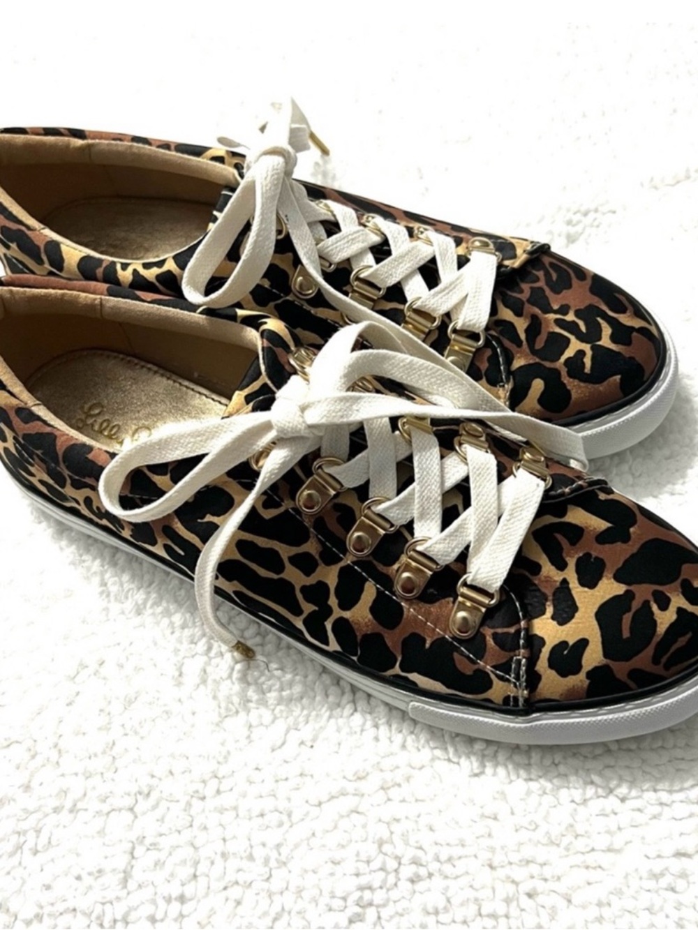 Lilly Pulitzer Lux Hallie Leopard
Animal Print Metallic Sneakers